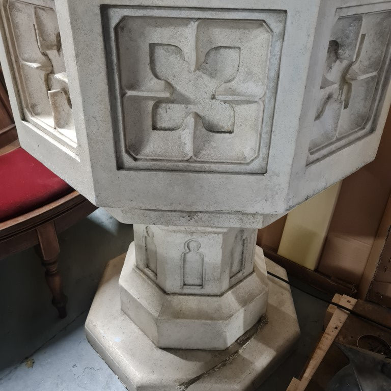 church baptismal font