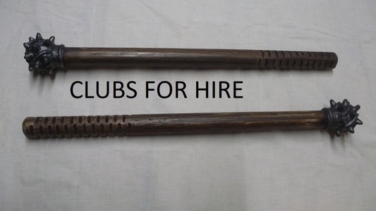 CLUBS AND MACE FOR HIRE
