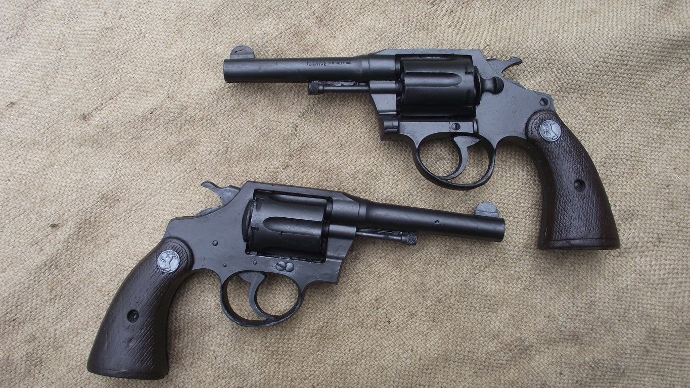 colt .38 police rubber prop