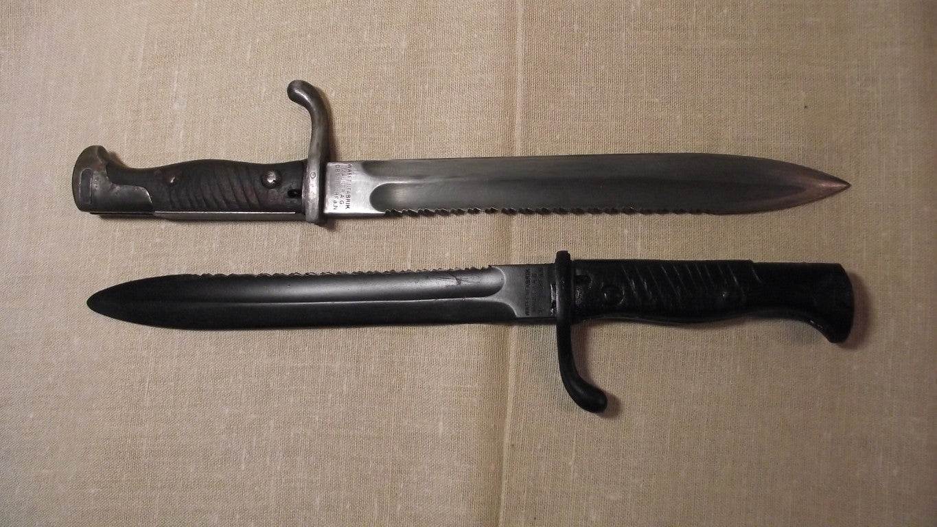 German Rubber Saw back bayonet