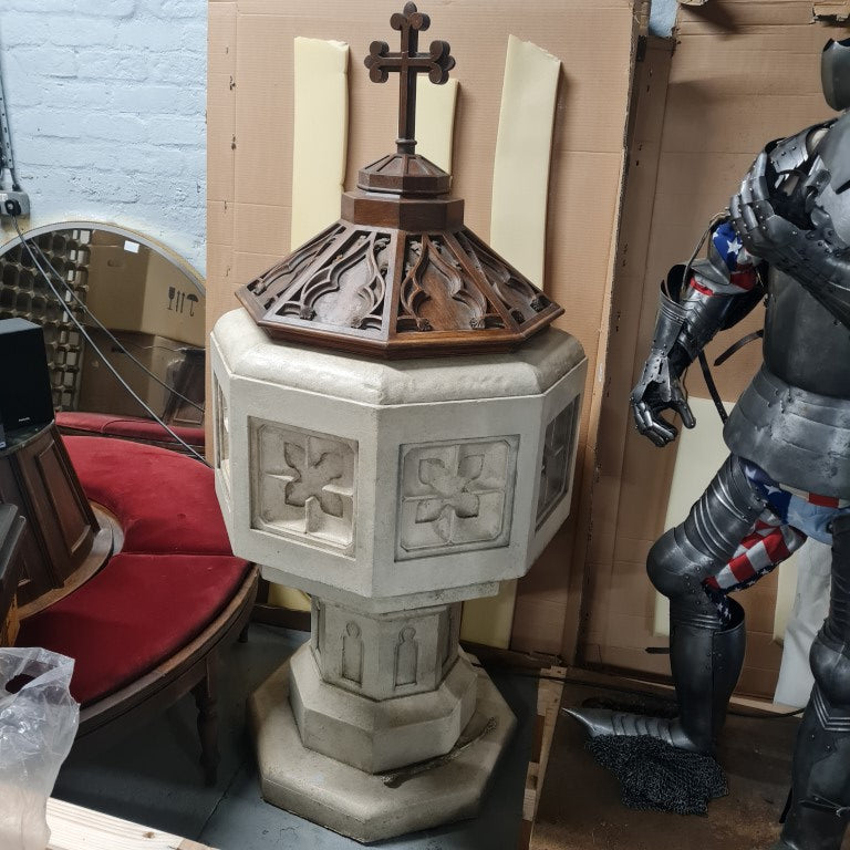 church baptismal font