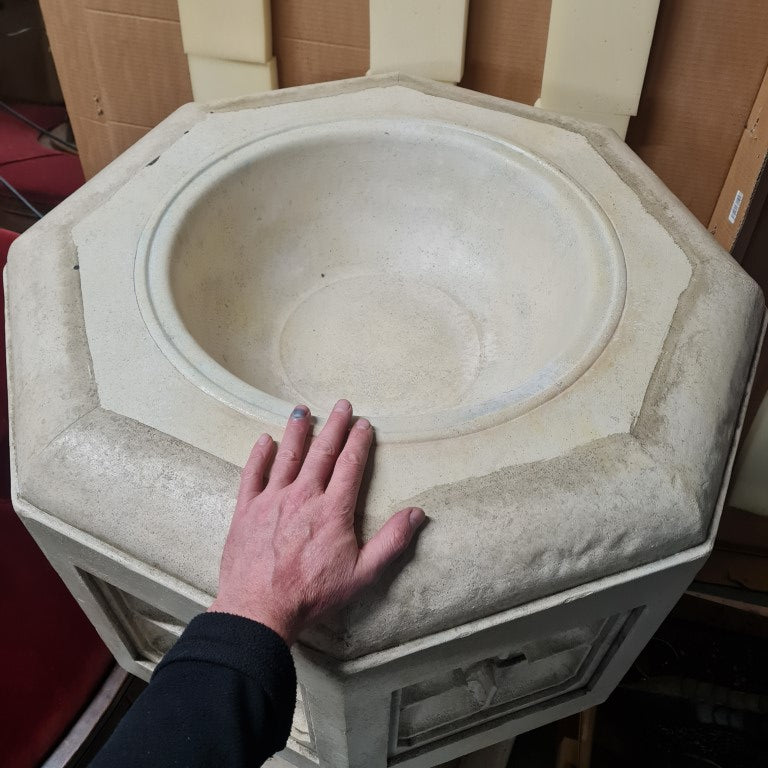 church baptismal font