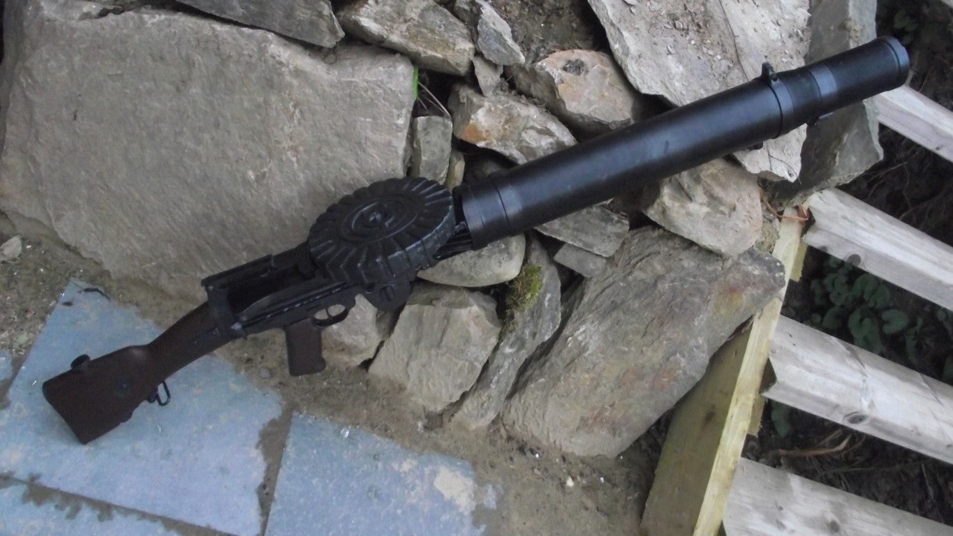 T21 Blaster, "rubber prop gun"