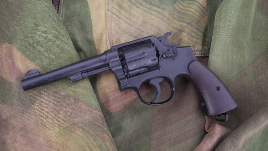 .38 S&W revolver, rubber prop gun