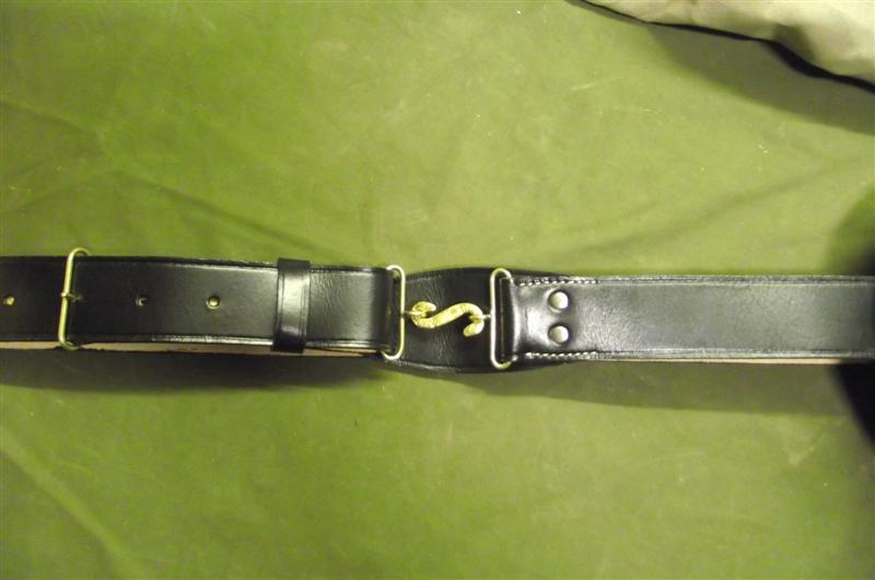 snake buckle belt, black